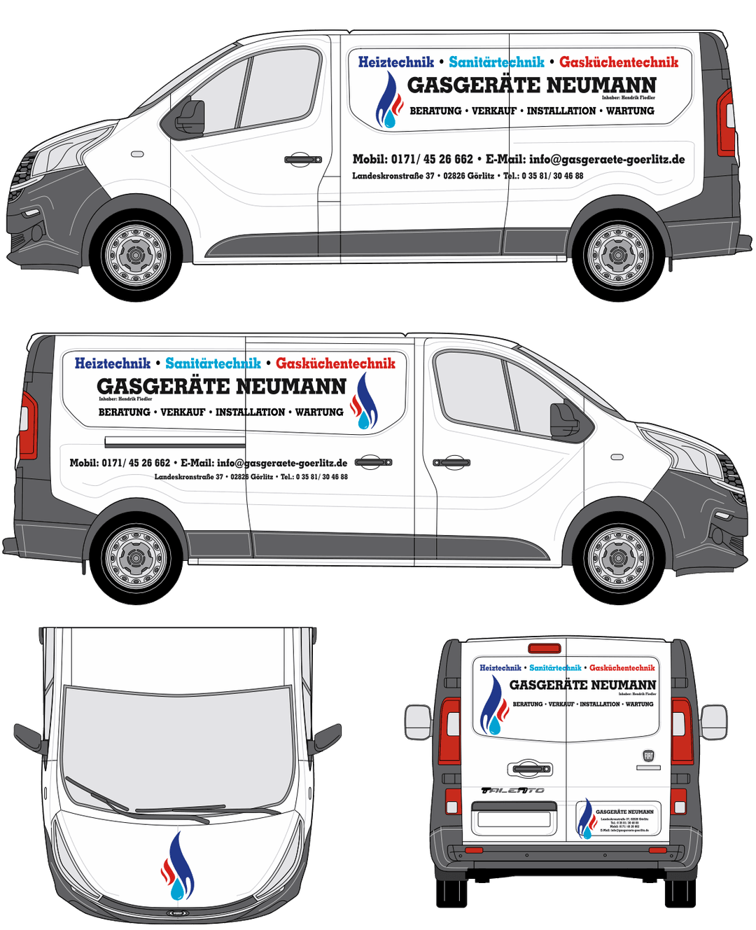 Hausgeräte Neumann Auto Skizze